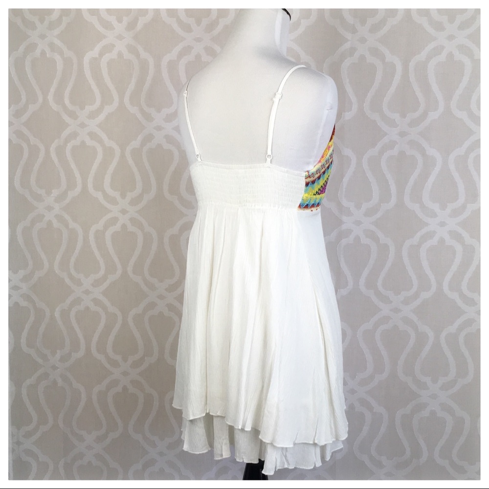 *LAST ONE* Boho Embroidered Double Layer Dress - Picture 6 of 8